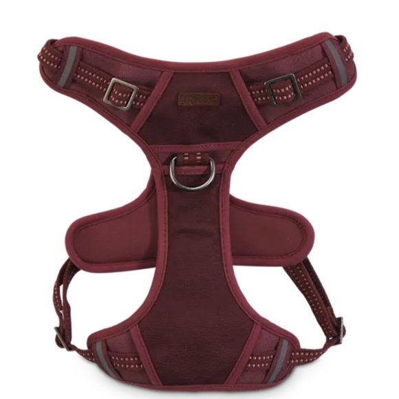 Reddy Burgundy Canvas Dog Harness (Lg)
